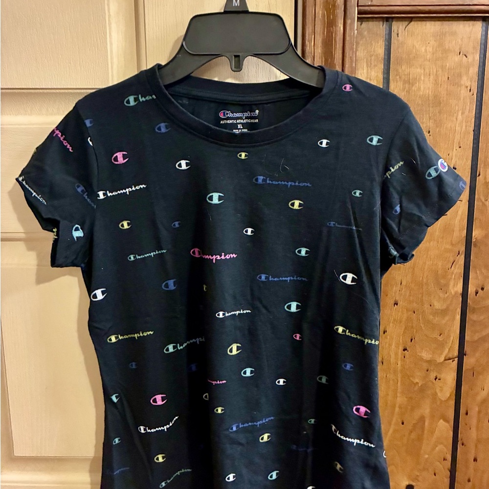 Champion Black Athletic T-Shirt